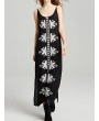 Ethnic Print Maxi Sleeveless Dress