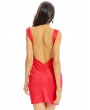 Women Sexy Bodycon Backless Sleeveless O-neck Mini Dress